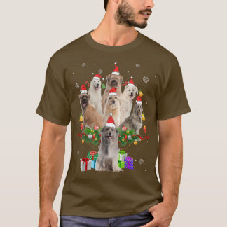 Camiseta Pastor pirenaico Árbol de Navidad enciende perro g