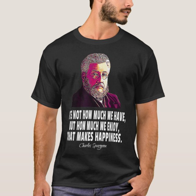 Camiseta Pastor Predicador Cristiano Charles Spurgeon  (Anverso)