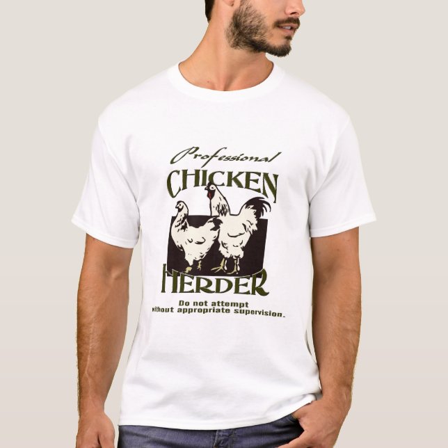 Camiseta Pastor profesional del pollo (Anverso)