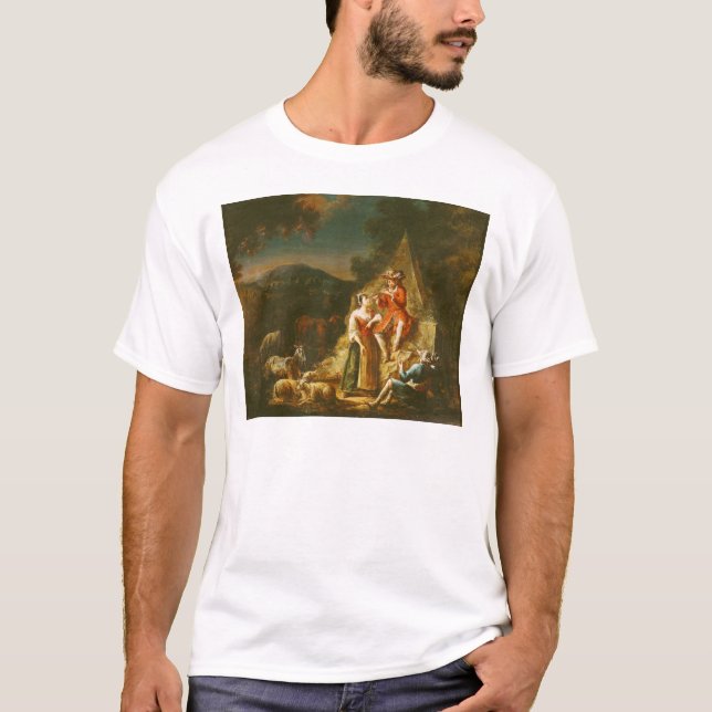 Camiseta Pastor que toca una flauta (Anverso)