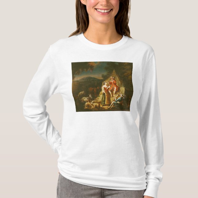 Camiseta Pastor que toca una flauta (Anverso)