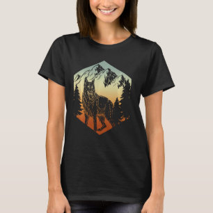 Camiseta Pastor Retro Animal Dog German Shepherd