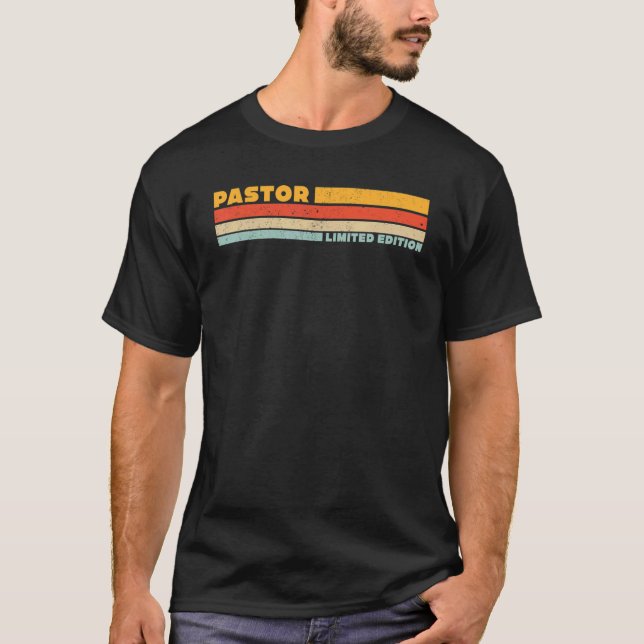 Camiseta Pastor Retro Carrera Profesional Profesional (Anverso)