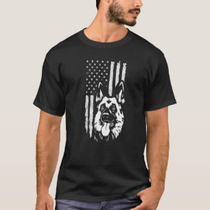 Camiseta Pastora Alemana, Tee De Perro Patriótico,