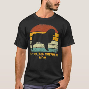 Camiseta Pastora australiana Retro Regalo a dueña de perro 