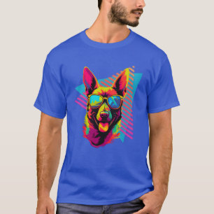 Camiseta Pastora belga Malinois con gafas de sol chica de l
