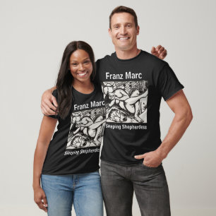 Camiseta Pastora durmiente Franz Marc Black