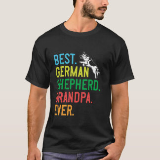 Camiseta Pastores Alemanes MEJOR ABUELO PASTOR ALEMÁN Gran