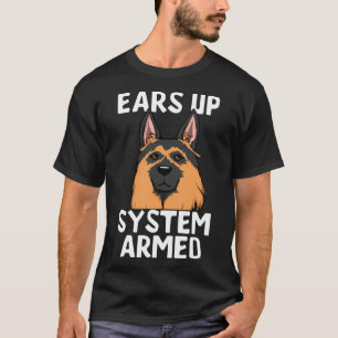 Camiseta Pastores alemanes orean a perro gracioso contra cu
