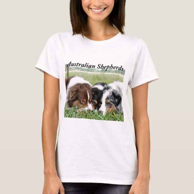 Camiseta Pastores australianos (Anverso)