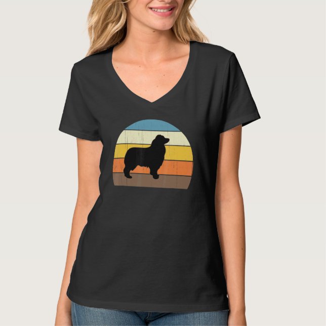 Camiseta Pastores Australianos Retro de Guay Sunset - Gran  (Anverso)