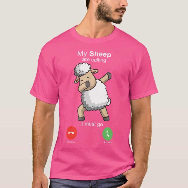 Camiseta Pastores de Oveja Agricultores Motivo de Lana (Anverso)