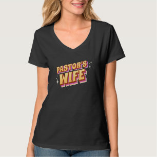 Camiseta Pastores Esposa Cute Divertida Predicadora Esposa