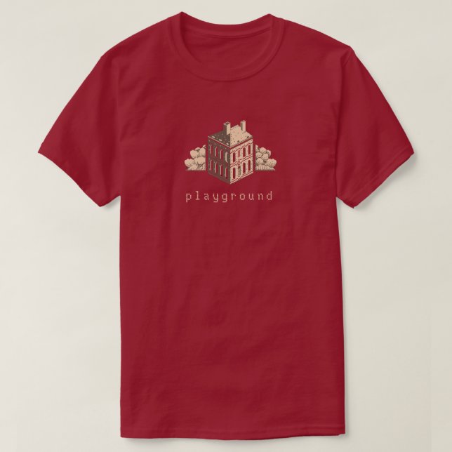 Camiseta Pastory pixelart zandbak (Diseño del anverso)
