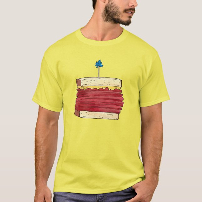 Camiseta Pastrami on Rye NYC Kosher Jewish Deli Sandwich (Anverso)