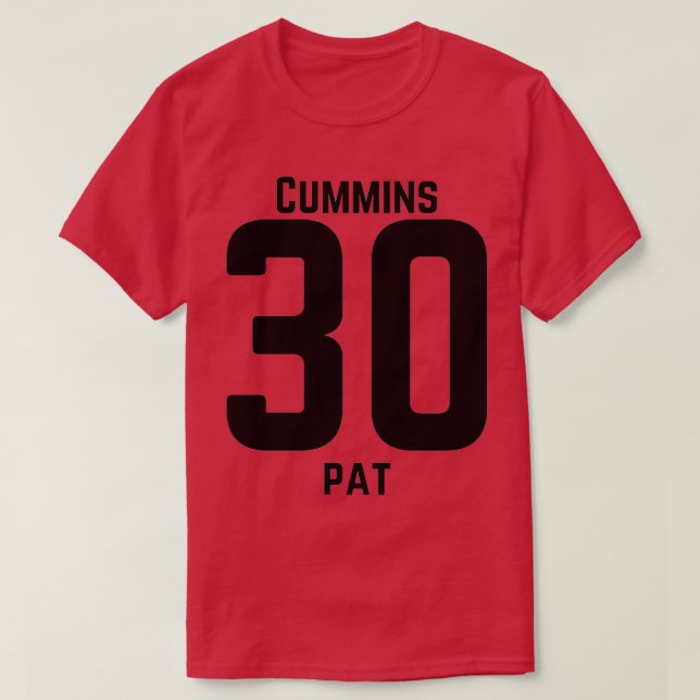Camiseta Pat Cummins 30 Cricket Australiano (Diseño del anverso)