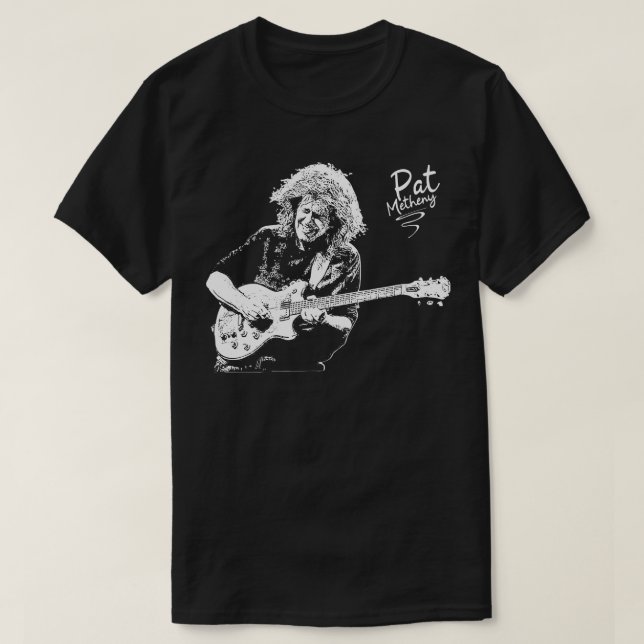 Camiseta pat metheny white (Diseño del anverso)