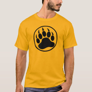 Camiseta Pata de oso en el frente, guau en la parte trasera
