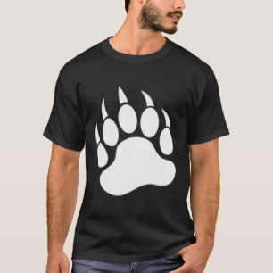 Camiseta Pata de oso impresa en la parte posterior y delant