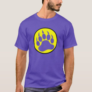 Camiseta Pata de oso muy genial en un círculo