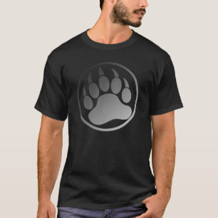 CAMISETA PATA DE OSO PLATEADA