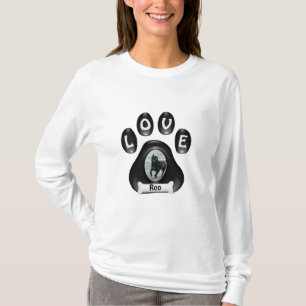 Camiseta Pata del perrito (del personalizar) con la imagen