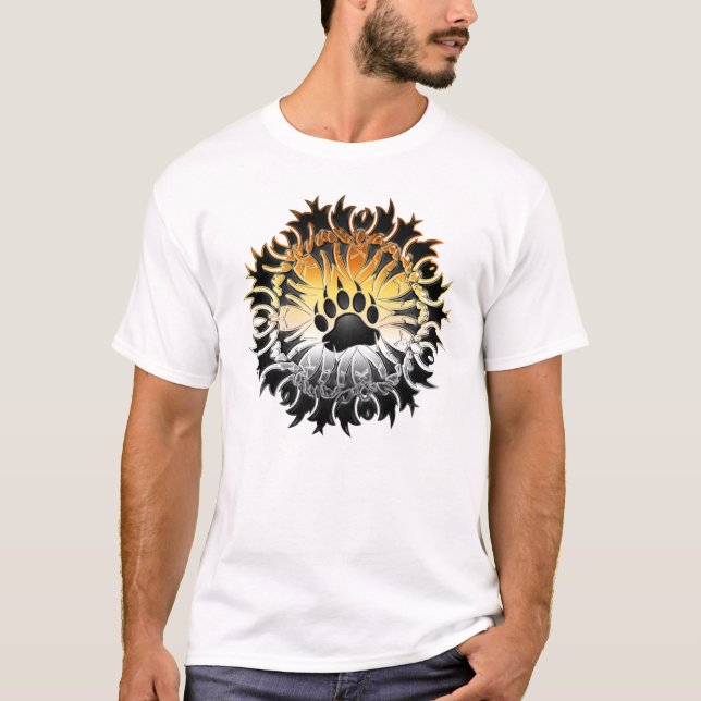 Camiseta Pata tribal del orgullo del oso (Anverso)