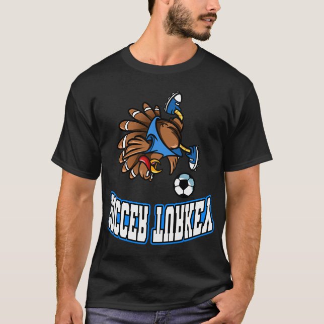 Camiseta Patada de bicicleta de fútbol de Acción de Gracias (Anverso)