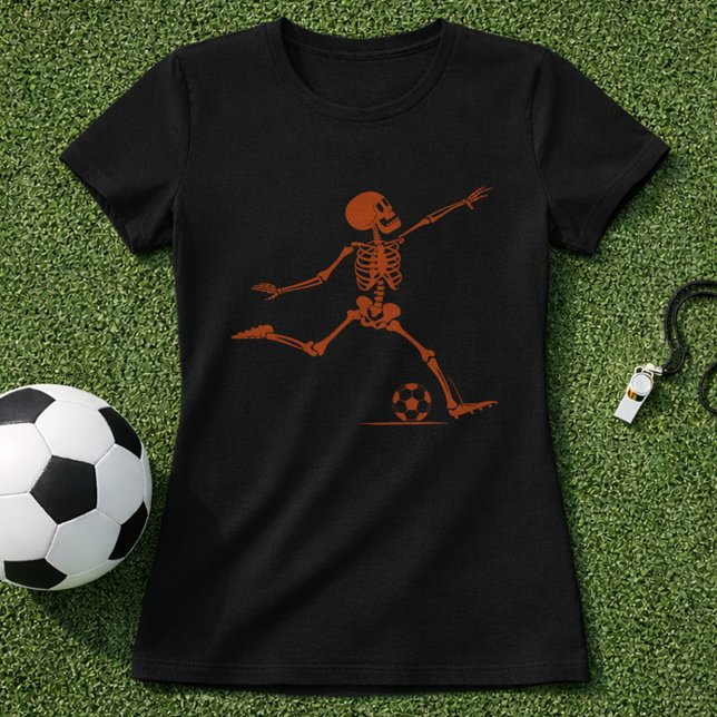 Camiseta Patada de fútbol de esqueleto; Patada de fútbol es (Subido por el creador)