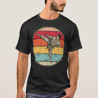Camiseta Patada de Karate Vintage Artes Marciales Retro
