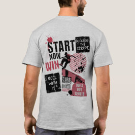 Camiseta Patada Girando El Guión Patinaje En Calle