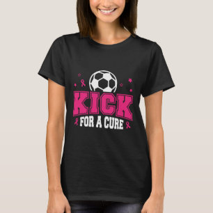Camiseta Patada Por Una Cura Fútbol Conciencia Del Cáncer D
