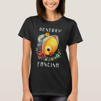 Camiseta Patada Retro Cuta - Destruye el fascismo
