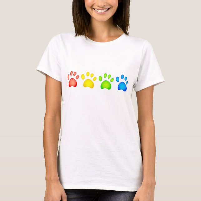 Camiseta Patas coloridas (Anverso)