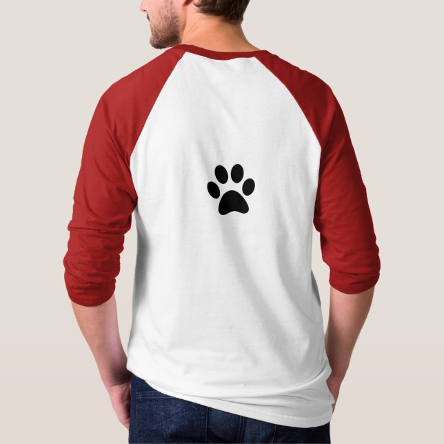 Camiseta patas de gato  (Reverso)