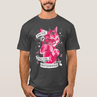 Camiseta Patas De Gato Para La Cura De La Conciencia Sobre