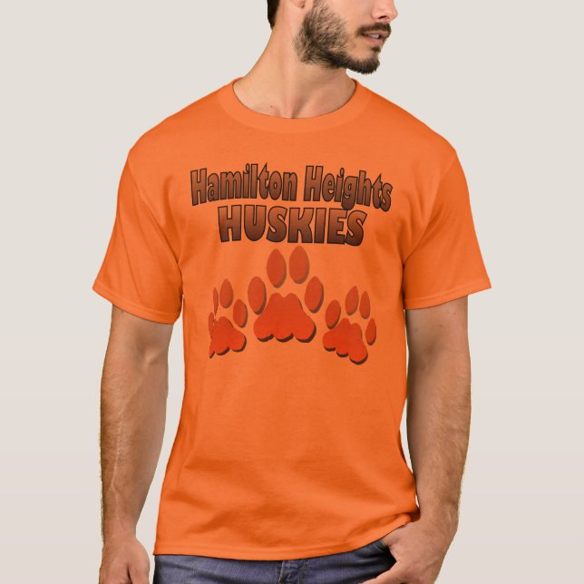 Camiseta Patas de Huskie de las alturas de Hamilton (Anverso)