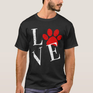 CAMISETA PATAS DE PERRO AMOR MODERNO