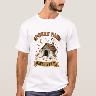 Camiseta Patas de perro fantasma de Halloween