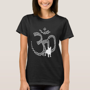 Camiseta Patas de perro Om Bulldog Francés Yoga Aum Ohm Sím