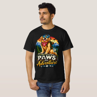 Camiseta Patas para Aventura Perro de Senderismo Retriever