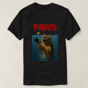 Camiseta Patas Parodia Cougar Negro Persiguiendo Ratón Asus