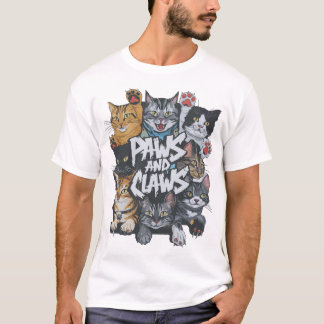 Camiseta Patas y mantos esenciales para los gatos callejero