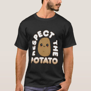 Camiseta Patata Al Estilo Kawaii Respeto A La Papa