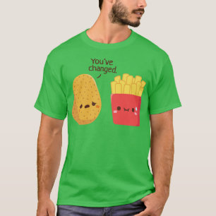 Camiseta Patata Cuta Y Fries Francesas Divertidas