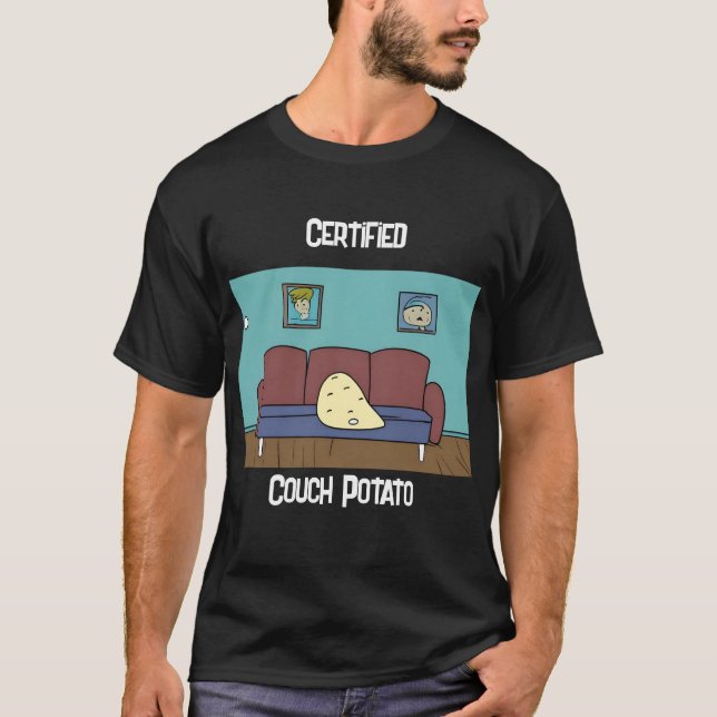 Camiseta Patata de sofá certificado (Anverso)