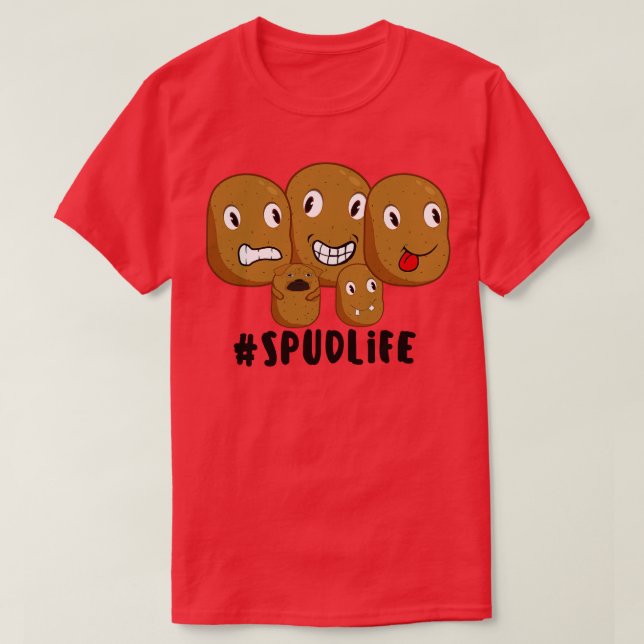 Camiseta patata de vida spud (Diseño del anverso)