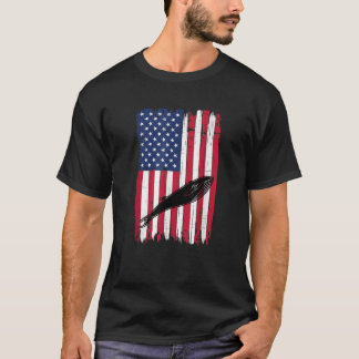 Camiseta Patata estadounidense de bandera de Estados Unidos