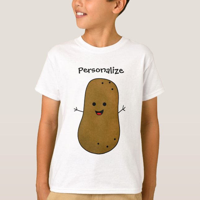 Camiseta Patata Marrón Personalizada (Anverso)