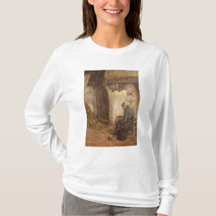 Camiseta Patatas de la peladura de la mujer mayor